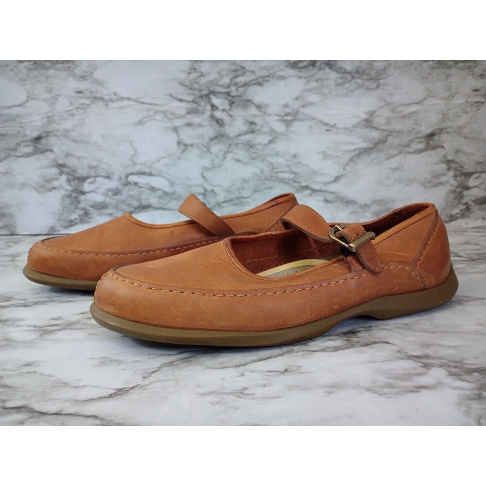 Sperry Tan Leather Mary Jane Shoes Size 9.5M